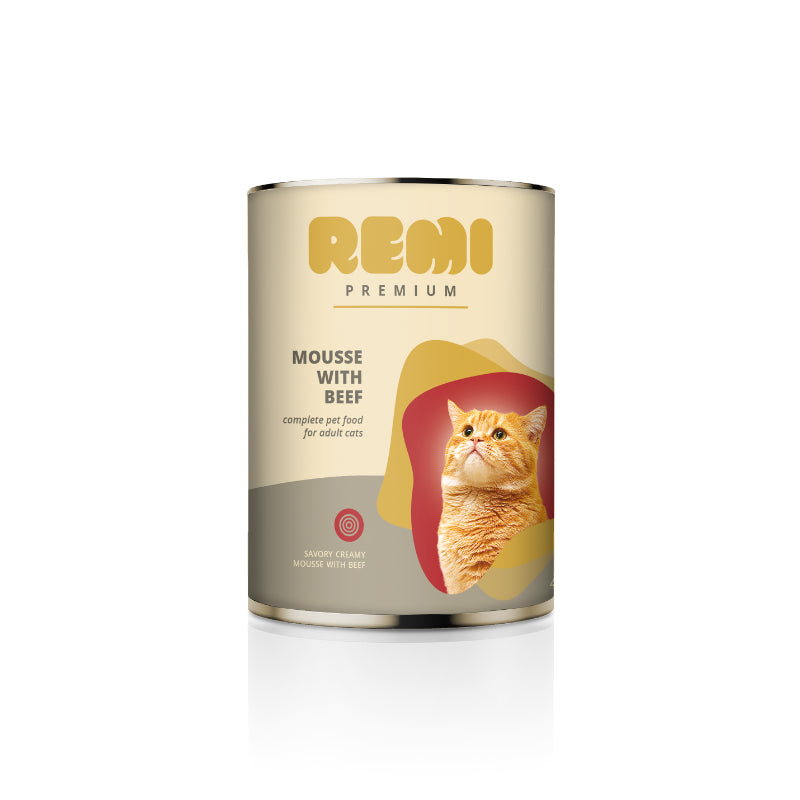 Remi Premium Cat nežna pašteta, konzerva - govedina - 400 g - 400 g