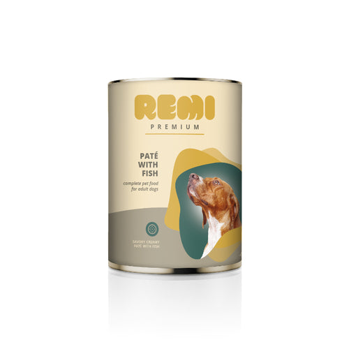 Remi Premium Dog pašteta, konzerva - ribe - 400 g - 400 g
