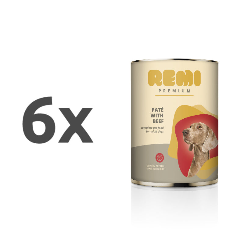 Remi Premium Dog pašteta, konzerva - govedina - 400 g - 6 x 400 g