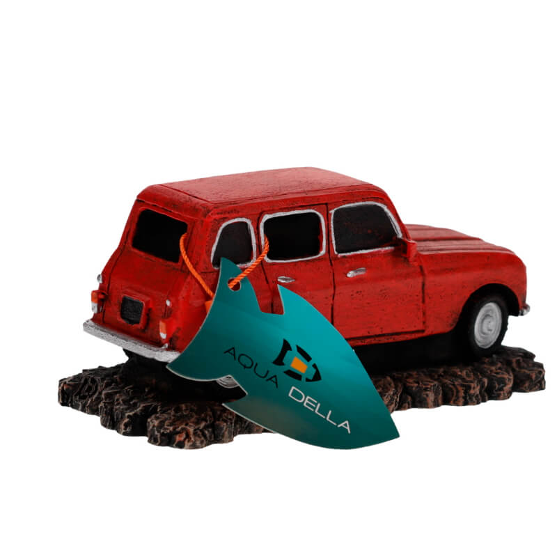 AquaDella akvarijski dekor rdeča katrca - 15 x 7,5 x 7 cm (2)