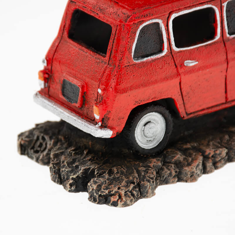 AquaDella akvarijski dekor rdeča katrca - 15 x 7,5 x 7 cm (4)