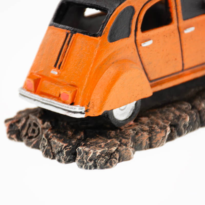 AquaDella akvarijski dekor oranžni spaček - 15 x 7,5 x 7 cm (4)