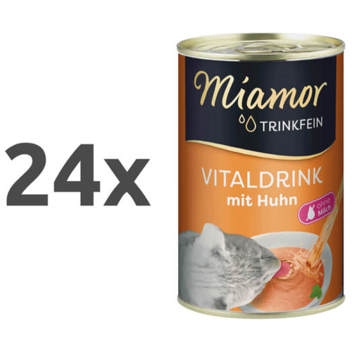 Miamor Vitality Drink pijača s koščki piščanca - 24 x 135 ml