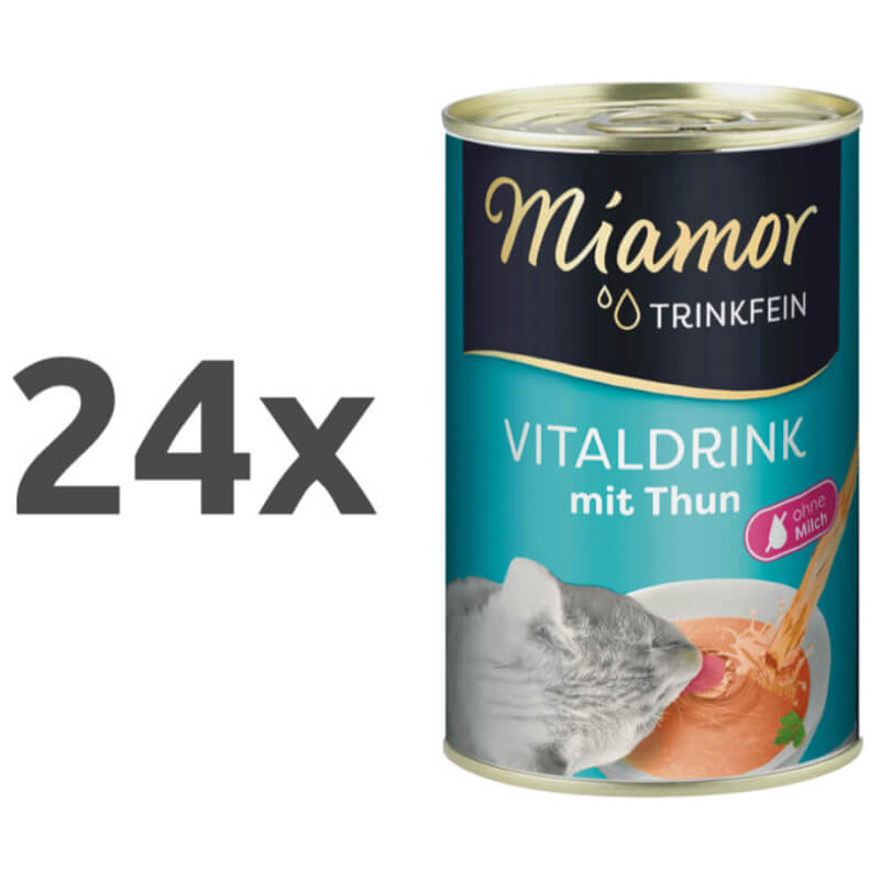 Miamor Vitality Drink pijača s koščki tune - 24 x 135 ml