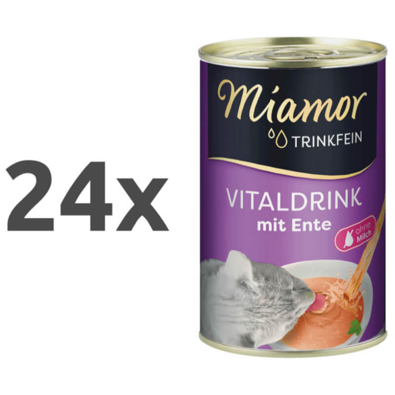 Miamor Vitality Drink pijača s koščki race - 24 x 135 ml