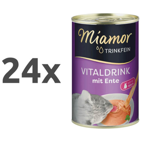 Miamor Vitality Drink pijača s koščki race - 24 x 135 ml