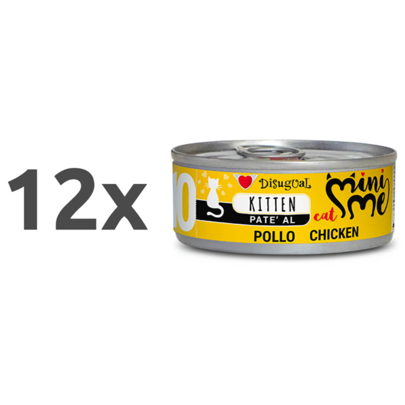 Disugual Cat Mini Me Kitten - piščanec - 85 g - 12 x 85 g