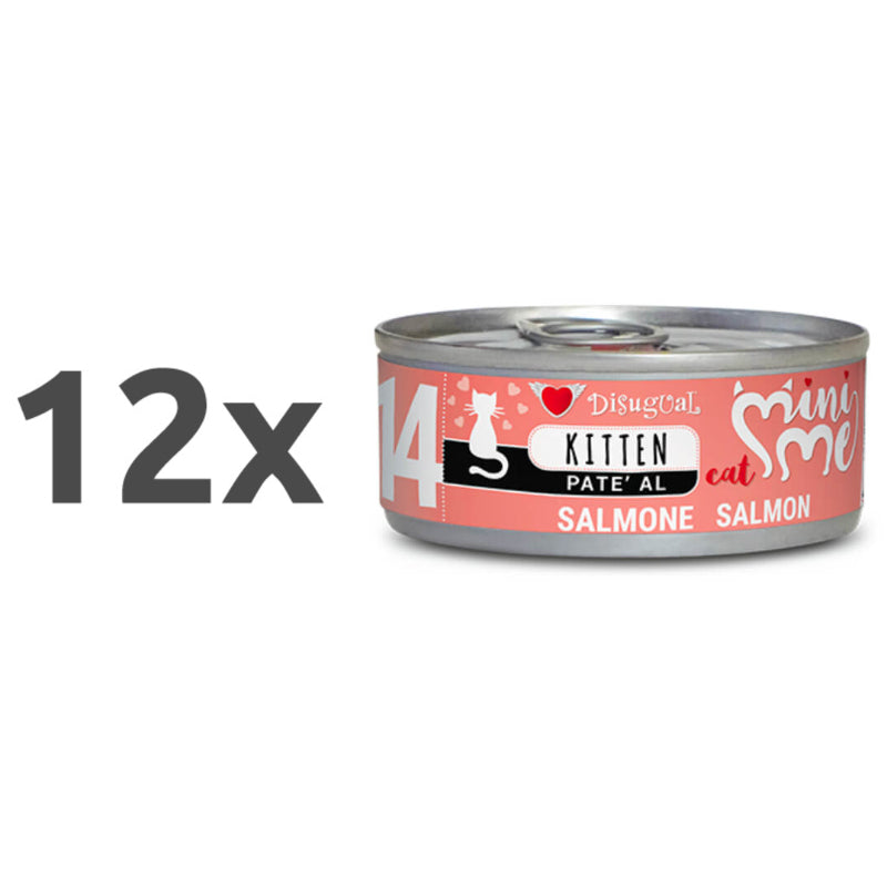 Disugual Cat Mini Me Kitten - losos - 85 g - 12 x 85 g