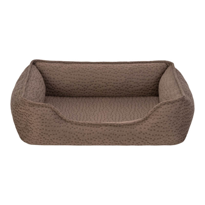 Pet Comfort oglato ležišče Bravo z ortopedsko peno, različne velikosti - rjavo - 45 x 55 cm