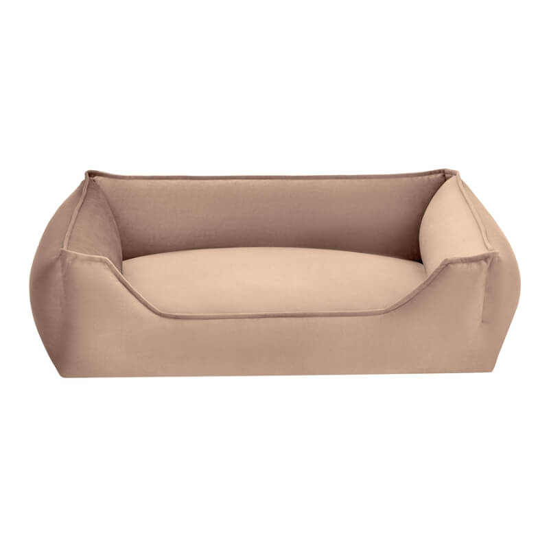 Pet Comfort oglato ležišče Delta Leo Ecru, različne velikosti - rožnato bež - 75 x 60 cm