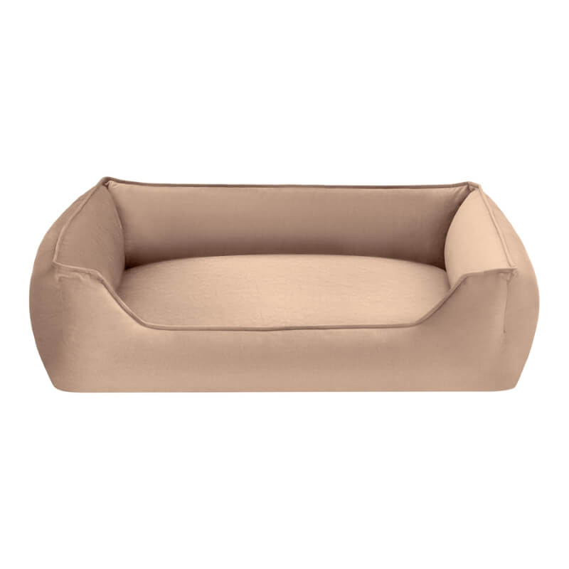 Pet Comfort oglato ležišče Delta Leo Ecru, različne velikosti - rožnato bež - 90 x 70 cm