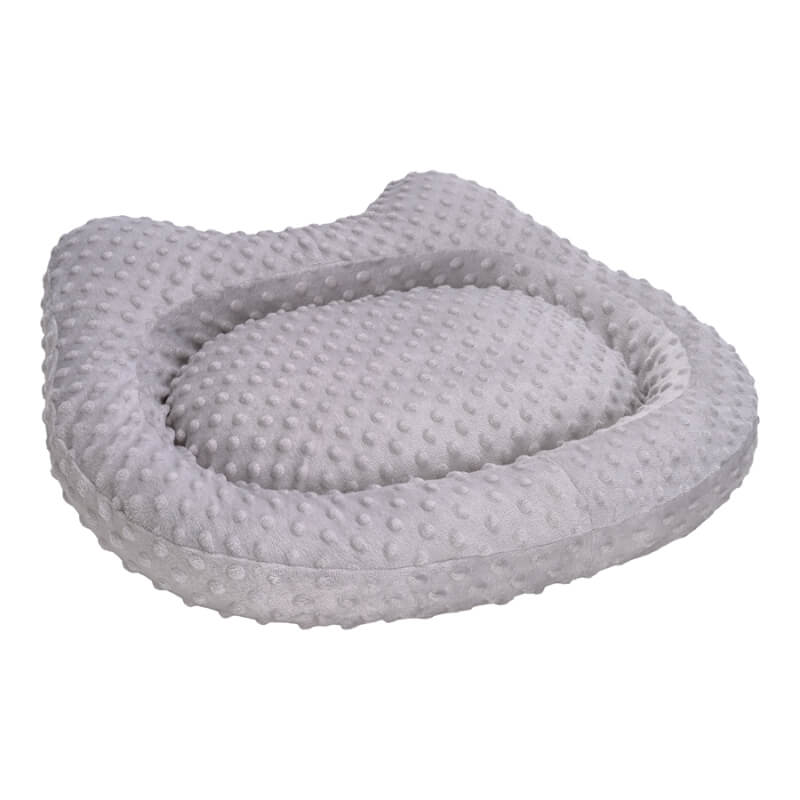 Pet Comfort okroglo ležišče Kitty, sivo - 60 x 55 cm