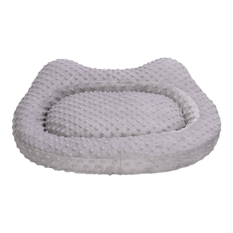 Pet Comfort okroglo ležišče Kitty, sivo - 60 x 55 cm (2)