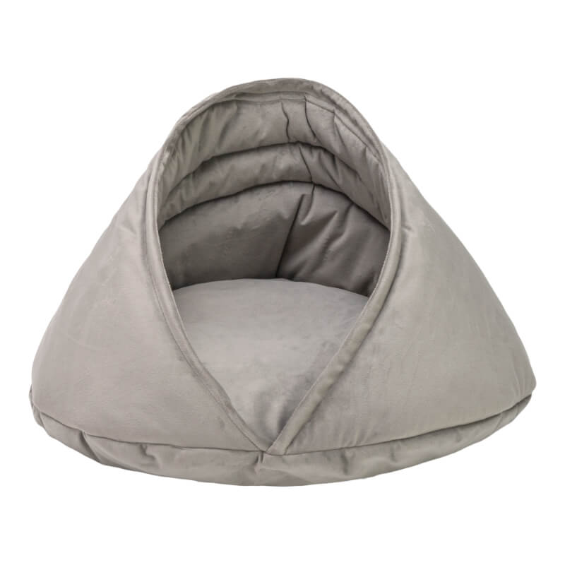 Pet Comfort ležišče/skrivališče Oyster, sivo - 55 x 55 x 32 cm