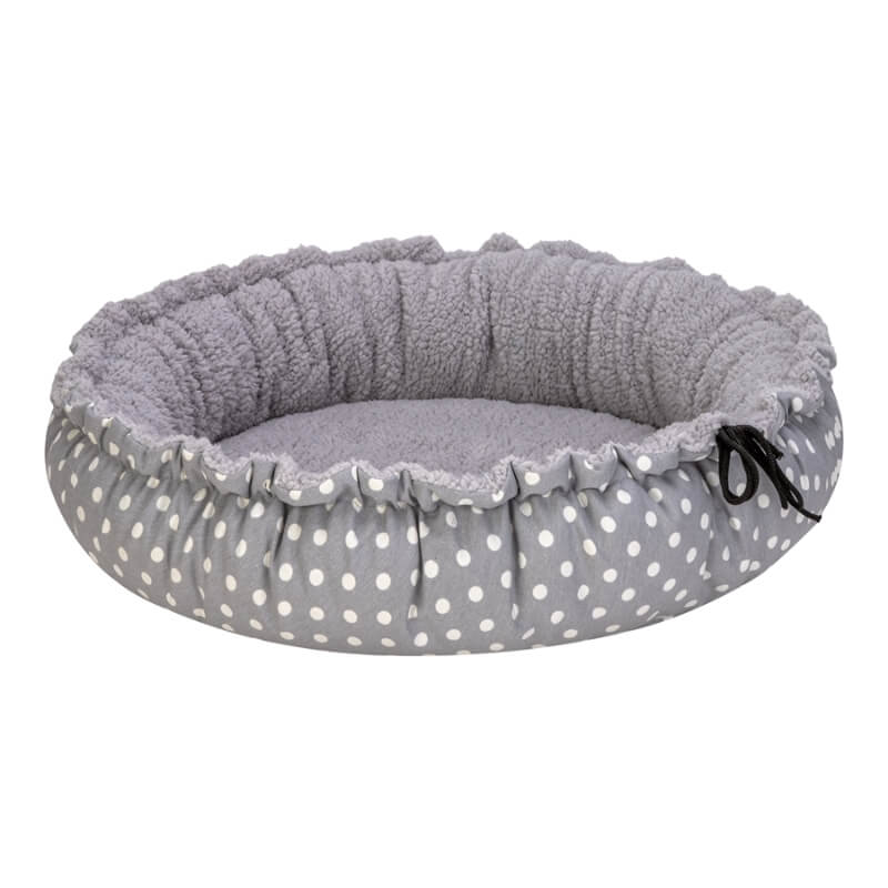 Pet Comfort okrogla blazina/ležišče Sunflower, siva s pikami - 75 cm