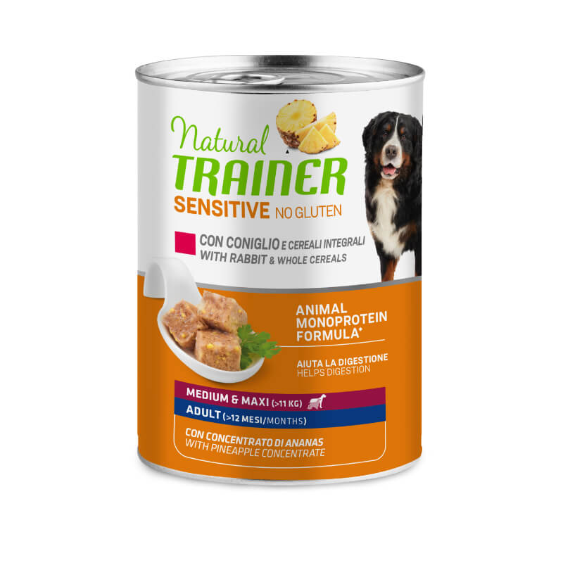 Natural Trainer No Gluten Adult - kunec in žito - 400 g