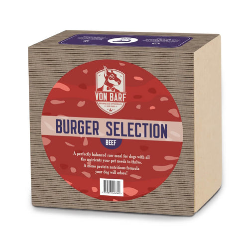Von Barf Burger Selection, govedina - 1kg (5 x 200 g) - 1 kg