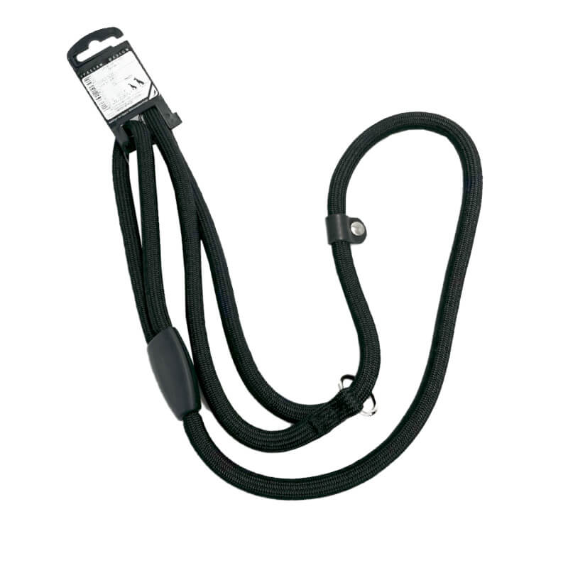 Ferplast Sport okrogel povodec z ovratnico - različne barve - 13 mm / 160 cm - črna