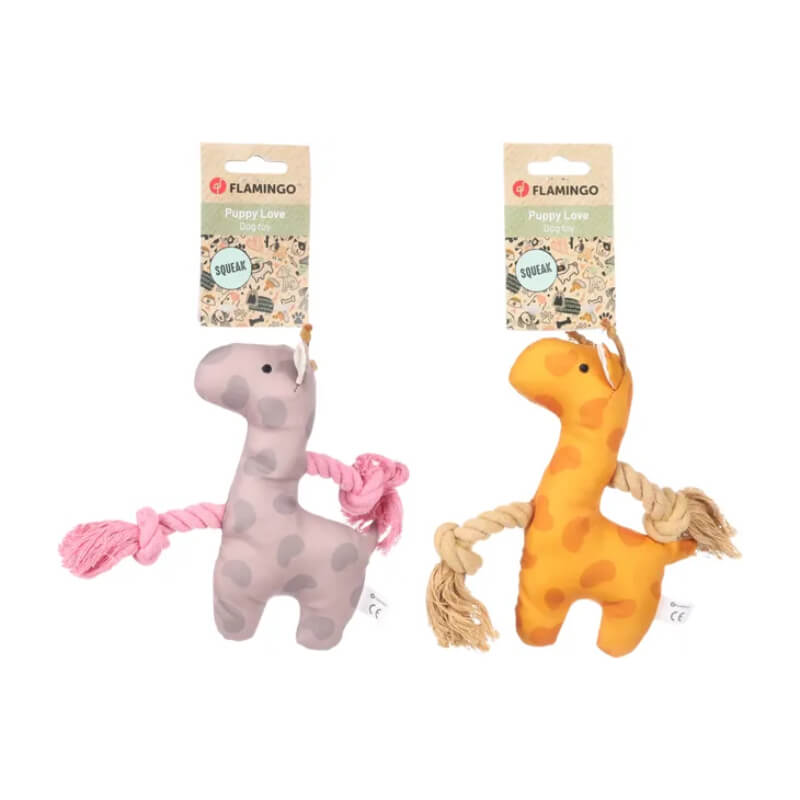 Flamingo Britty igrača žirafa z vrvjo, različne barve - 16,5 x 21 cm (2)