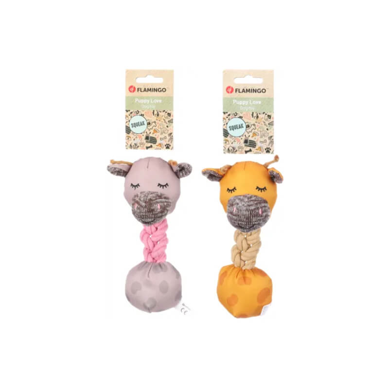 Flamingo Britty igrača žirafa z vrvjo in žogo, različne barve - 22 x 11 cm (2)