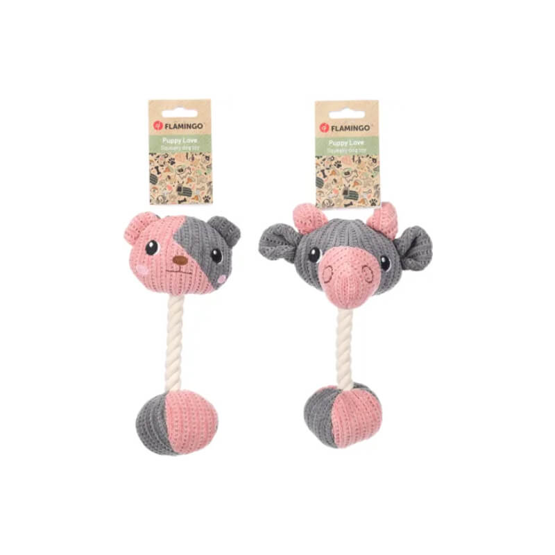 Flamingo Zoda igrača z vrvjo, različne živali - 26 x 12,4 cm (2)