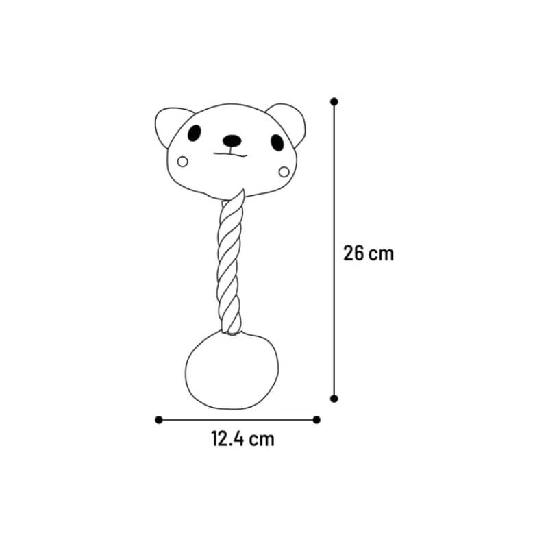 Flamingo Zoda igrača z vrvjo, različne živali - 26 x 12,4 cm (3)