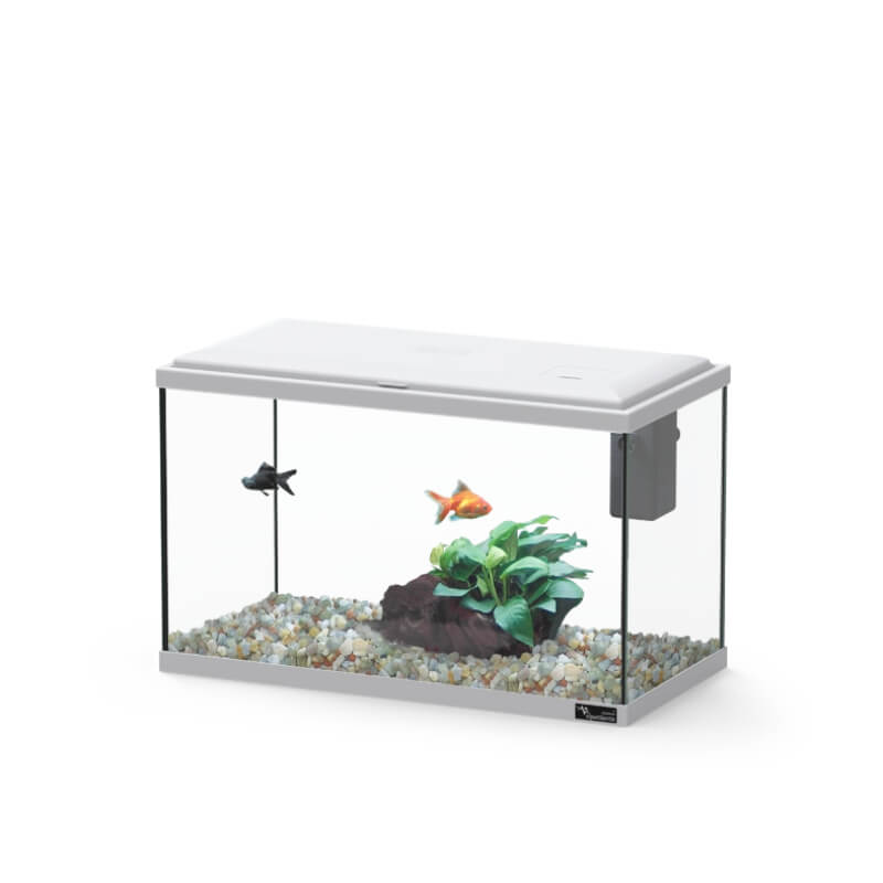 Aquatlantis akvarij Explorer Lisbon LED Biobox, siv - 22 L / 40,5 x 20,5 x 26,5 cm