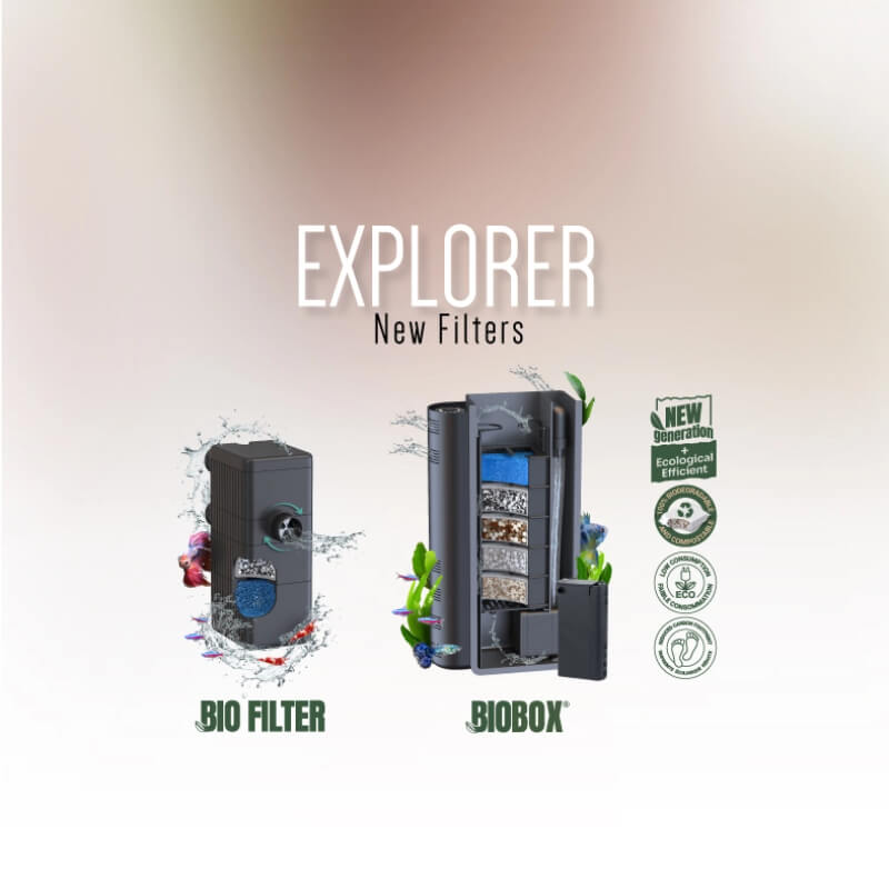 Aquatlantis akvarij Explorer Paris LED Biobox, siv - 58 L / 60 x 30 x 34 cm (2)
