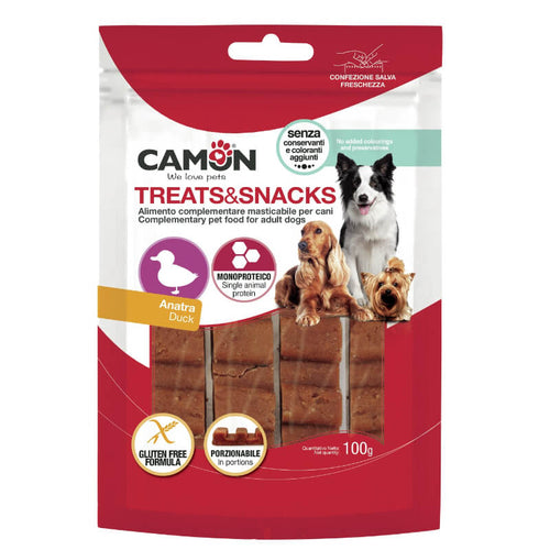 Camon Treats&Snacks posladek mesna ploščica, raca - 100 g