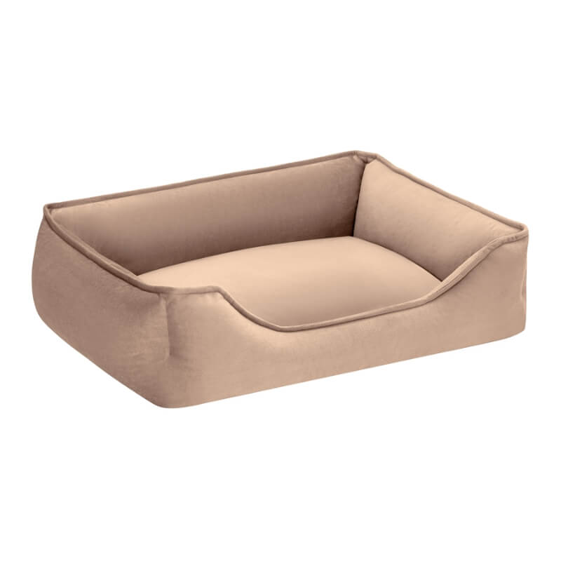 Pet Comfort oglato ležišče Delta Leo Ecru, različne velikosti - rožnato bež