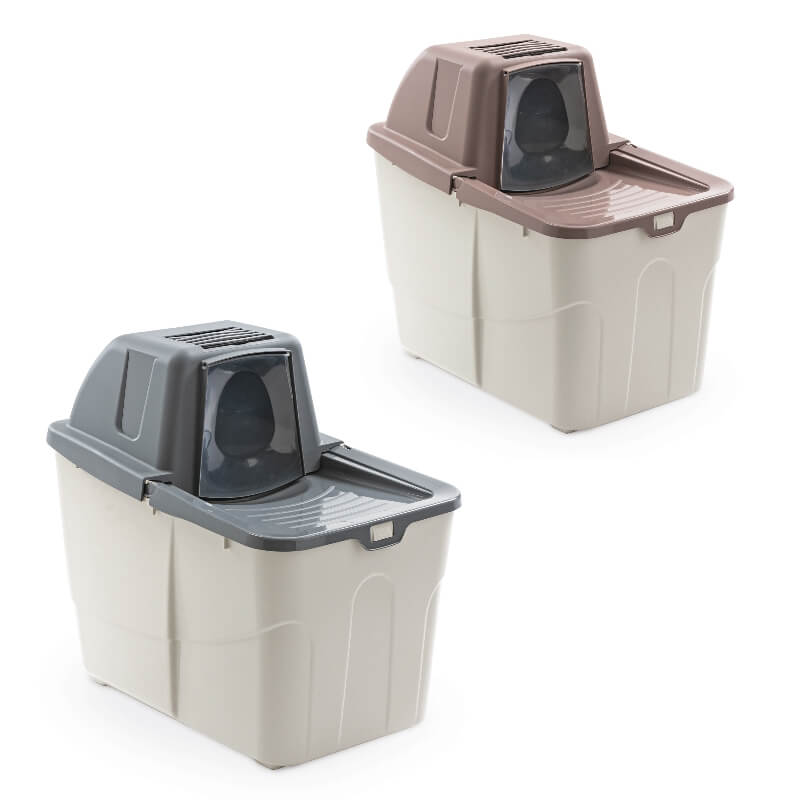 MPS zaprto mačje stranišče Buxo z vratci, različne barve - 60 x 38 x 56 cm