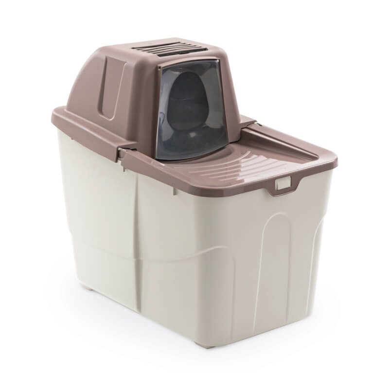 MPS zaprto mačje stranišče Buxo z vratci, različne barve - 60 x 38 x 56 cm (2)