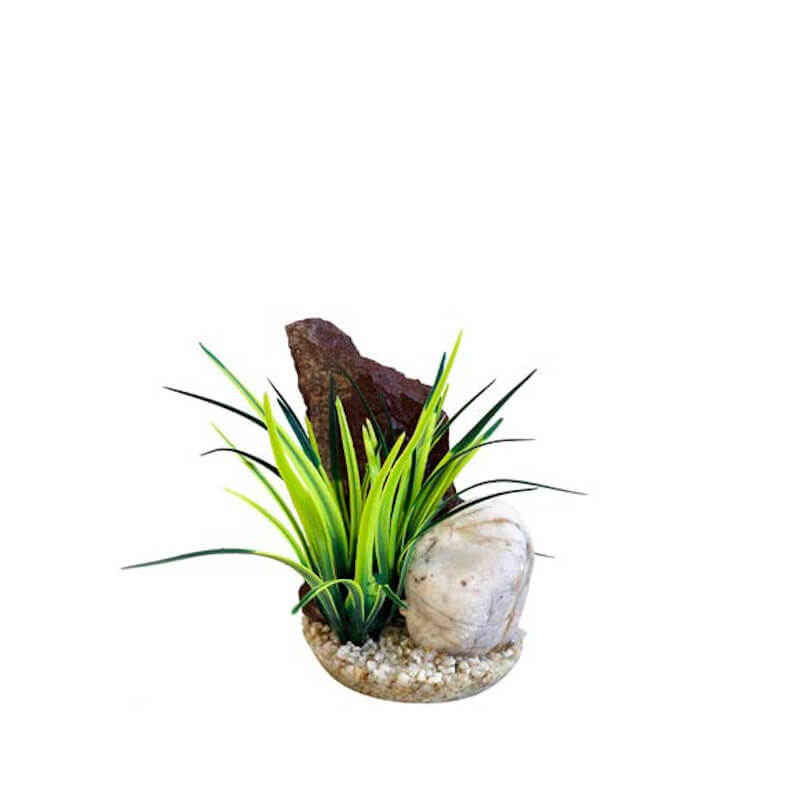 Sydeco umetni dekor Duo Rock White Tooth - 14 cm
