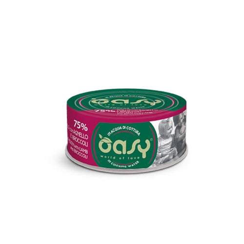 Oasy More Love Adult piščanec, jagnjetina in brokoli v juhi, konzerva - 70 g - 100 g