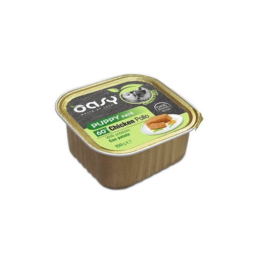 Oasy Grain Free Paté Puppy piščanec in krompir, paté v posodici - 150 g - 150 g