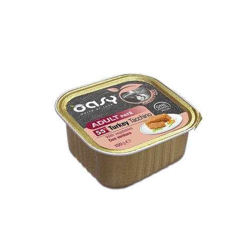 Oasy Grain Free Paté Adult puran in zelenjava, paté v posodici - 150 g - 150 g