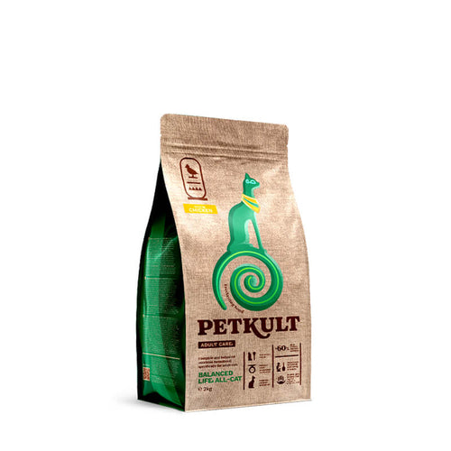 Petkult Cat Adult Care Balanced Life - piščanec - 2 kg