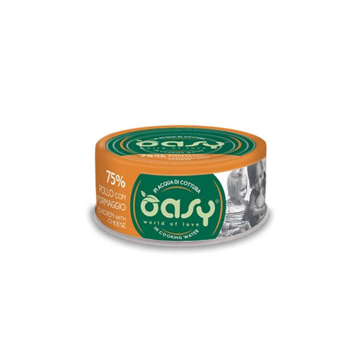 Oasy More Love Adult piščanec in sir v juhi, konzerva - 70 g