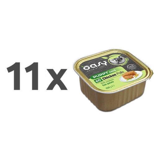 Oasy Grain Free Paté Puppy piščanec in krompir, paté v posodici - 150 g - 11 x 150 g