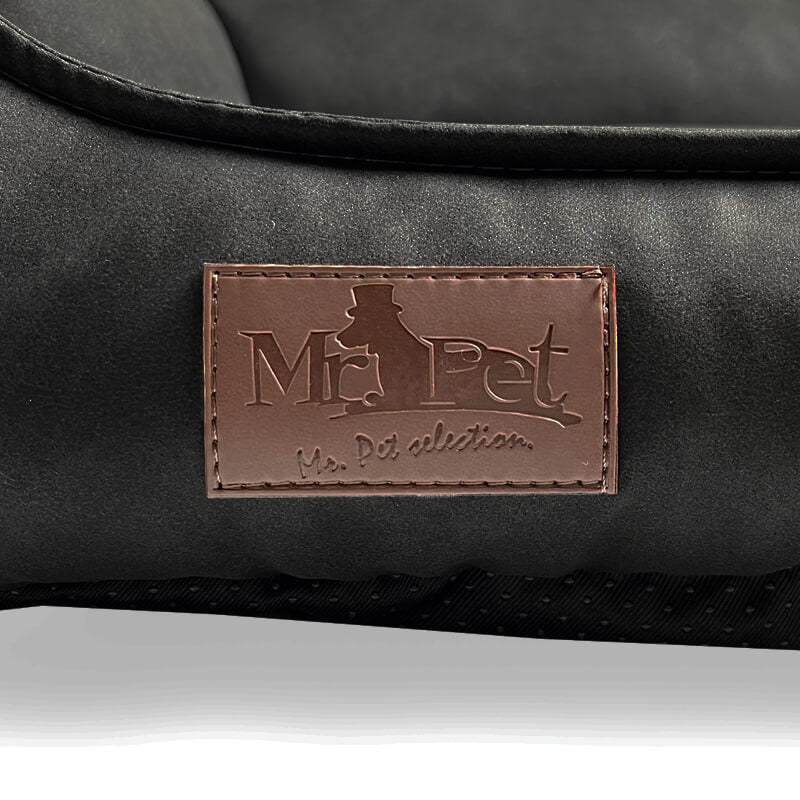 Meduza ležišče Preston iz umetnega usnja, različne velikosti - temno siva - 70 x 50 cm (3)