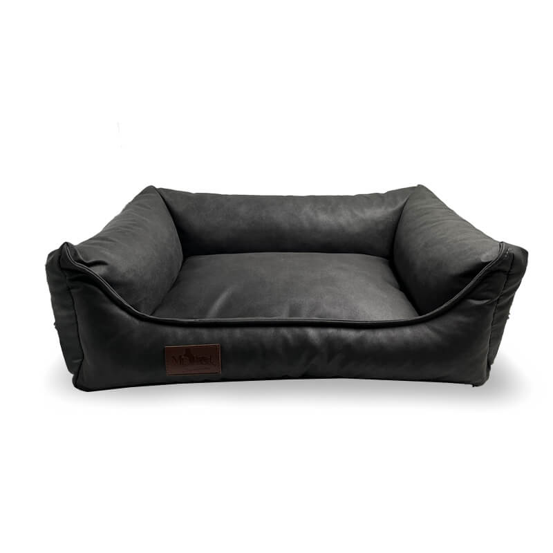 Meduza ležišče Preston iz umetnega usnja, različne velikosti - temno siva - 100 x 80 cm