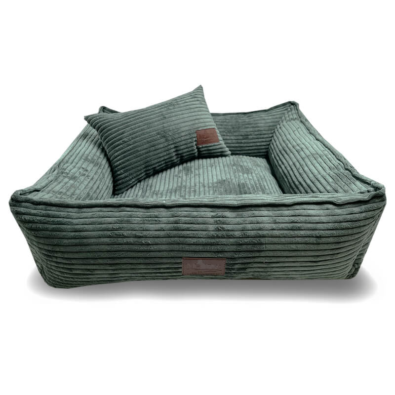 Meduza ležišče Lincoln iz žameta, različne velikosti - zelena - 65 x 55 cm (3)