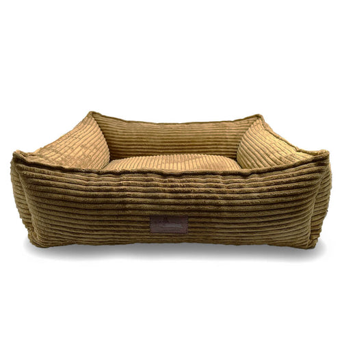 Meduza ležišče Lincoln iz žameta, različne velikosti - oker - 65 x 55 cm