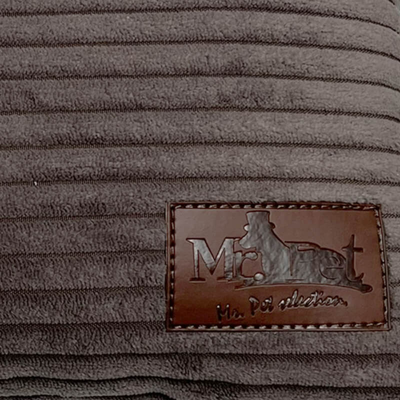 Meduza ležišče Lincoln iz žameta, različne velikosti - siva - 65 x 55 cm (4)