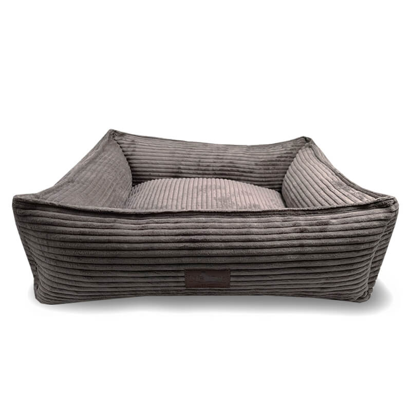 Meduza ležišče Lincoln iz žameta, različne velikosti - siva - 120 x 80 cm