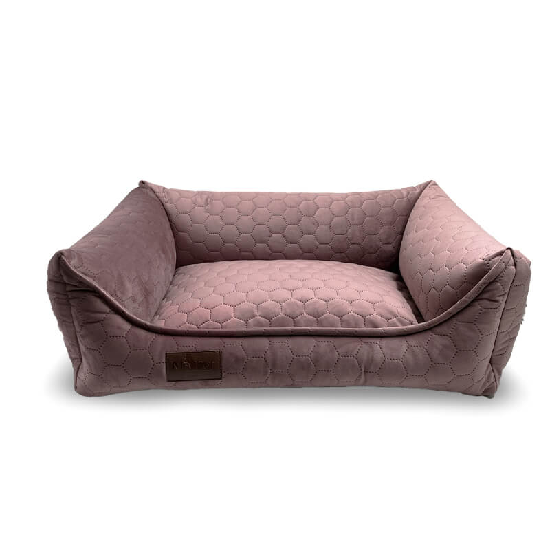 Meduza ležišče Riviera iz žameta, različne velikosti - lila