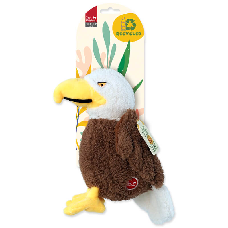 Dog Fantasy Recycled plišasta ptica, orel - 21 cm