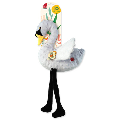 Dog Fantasy Recycled plišasta ptica, labod - 49 cm