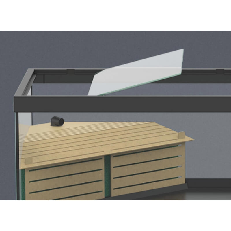 Aquatlantis akvaterarij Tortum 75 za vodne želve, bel - 68 L / 75 x 36 x 25 cm (2)