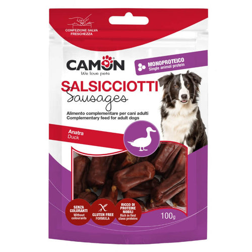 Camon Sausages posladki v obliki klobasic, raca - 100 g